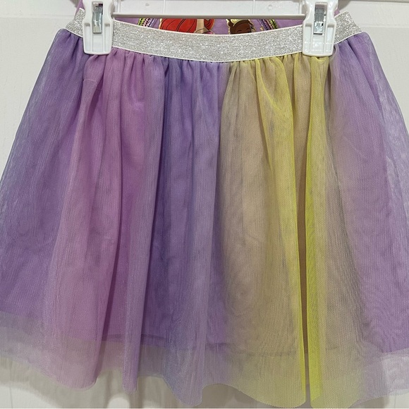 Girls Clothes Disney Jumping Beans Princess Sequin Tee Tutu Skort Set Size M(8) - Picture 7 of 11